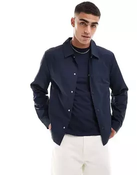 Темно-синяя легкая куртка Харрингтон ASOS DESIGN