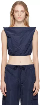 Темно-синяя майка Aria Staud