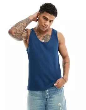 Темно-синяя майка ASOS DESIGN