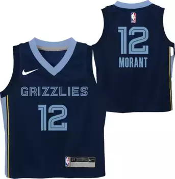 Темно-синяя майка Nike Little Kids Memphis Grizzlies Ja Morant #12