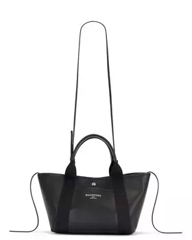 Темно-синяя маленькая большая сумка Revamp Balenciaga, черный