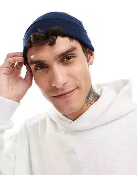 Темно-синяя мини-панама в рубчик ASOS DESIGN