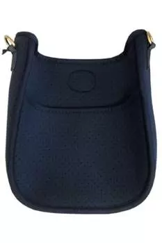 Темно-синяя мини-сумка из перфорированного неопрена Ahdorned, темно-синий