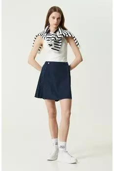 Темно-синяя мини-юбка Network, темно-синий