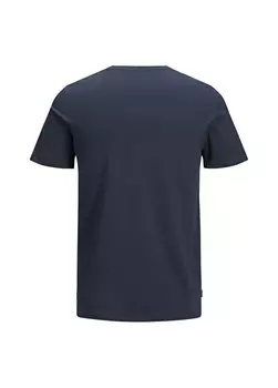 Темно-синяя мужская футболка Jack & Jones