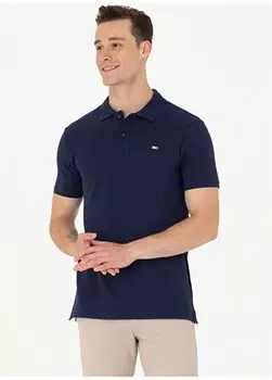 Темно-синяя мужская футболка-поло TP05IY023 U.S. Polo Assn., темно-синий