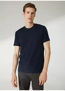 Темно-синяя мужская футболка с круглым вырезом Beymen Business