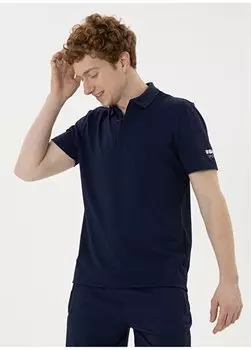 Темно-синяя мужская футболка с воротником поло KUNA U.S. Polo Assn., темно-синий