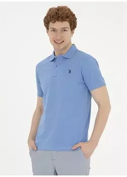 Темно-синяя мужская футболка узкого кроя GTP04IY024 U.S. Polo Assn., темно-синий