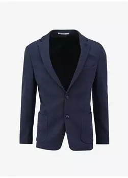 Темно-синяя мужская куртка 4B0424200030 Beymen Business, темно-синий