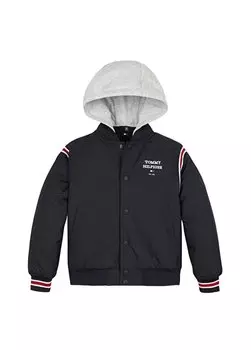 Темно-синяя мужская куртка TH LOGO BOMBER JACKET Tommy Hilfiger, темно-синий