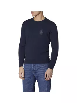 Темно-синяя мужская рубашка Aeronautica Militare