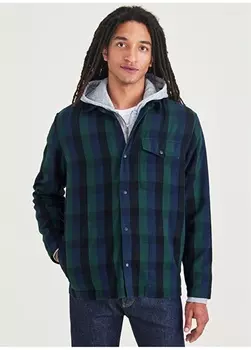 Темно-синяя мужская рубашка с непринужденным воротником Dockers