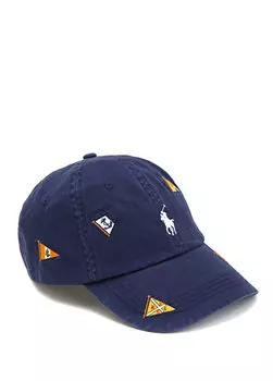 Темно-синяя мужская шляпа с логотипом Polo Ralph Lauren
