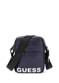 Темно-синяя мужская сумка-мессенджер 5X18x14 см VENEZIA CROSSBODY W ПЕРЕДНЯЯ МОЛНИЯ Guess, темно-синий