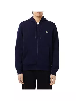 Темно-синяя мужская толстовка Lacoste