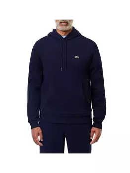 Темно-синяя мужская толстовка Lacoste