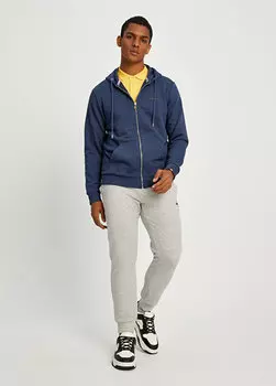 Темно-синяя мужская толстовка на молнии на молнии Ellesse