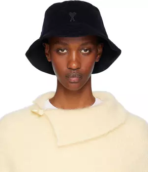 Темно-синяя панама Ami De Coeur AMI Paris