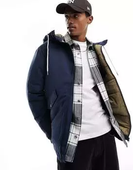 Темно-синяя парка Jack & Jones