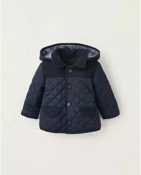 Темно-синяя парка с капюшоном для мальчика Zippy, темно-синий