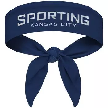 Темно-синяя повязка на голову Sporting Kansas City с завязками на спине