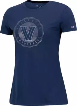 Темно-синяя промо-футболка Champion для женщин Villanova Wildcats