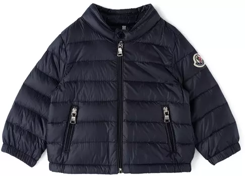 Темно-синяя пуховая куртка для малышей Acorus Moncler Enfant