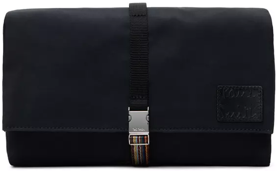 Темно-синяя раскладывающаяся сумка для стирки из плотной ткани Paul Smith