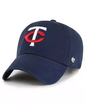 Темно-синяя регулируемая шапка Big Boys and Girls Minnesota Twins Clean Up '47 Brand, синий