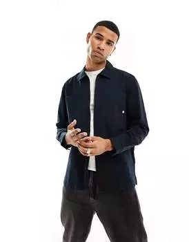 Темно-синяя рубашка на молнии Farah olmes