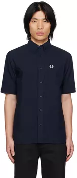 Темно-синяя рубашка на пуговицах Fred Perry