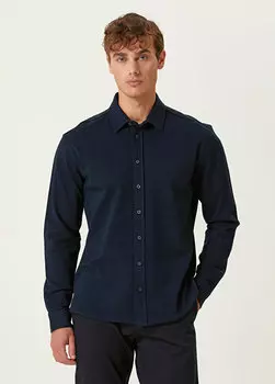Темно-синяя рубашка Network