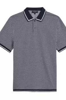 Темно-синяя рубашка-поло Affric Ted Baker, темно-синий