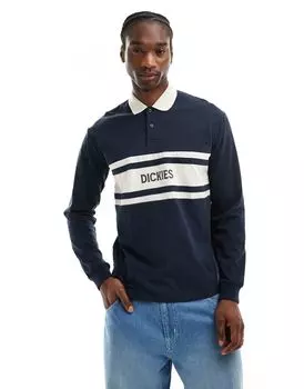 Темно-синяя рубашка-поло для регби с длинными рукавами Dickies Yorktown
