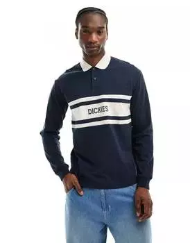 Темно-синяя рубашка-поло с длинными рукавами Dickies Yorktown
