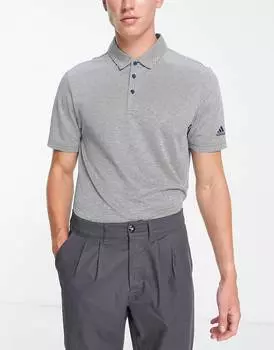 Темно-синяя рубашка поло в полоску adidas Golf Ottoman
