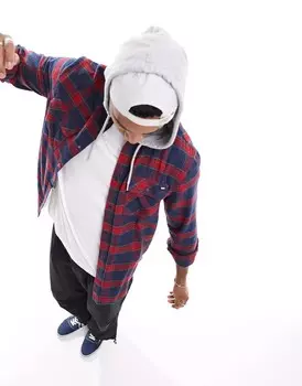 Темно-синяя рубашка с капюшоном Vans Parkway