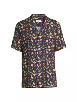Темно-синяя рубашка с рисунком Gardens Arrels Barcelona, синий