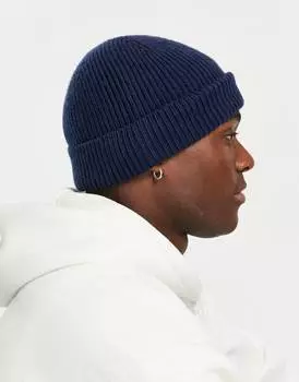 Темно-синяя шапка ASOS DESIGN fisherman
