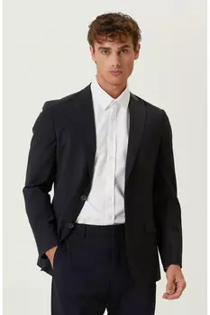 Темно-синяя шерстяная куртка Network, темно-синий