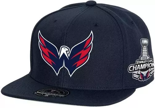Темно-синяя шляпа с нашивкой Mitchell & Ness Adult Washington Capitals