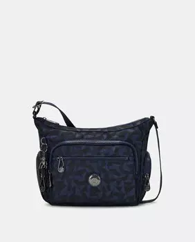 Темно-синяя сумка через плечо Gabbie S на молнии Kipling, темно-синий