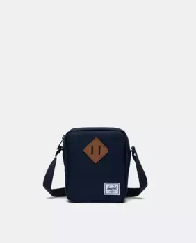 Темно-синяя сумка через плечо на молнии и регулируемой ручке Herschel, темно-синий