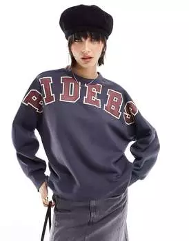 Темно-синяя толстовка с логотипом Lee Riders