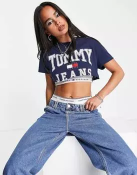 Топ с логотипом Tommy Jeans x ASOS, темно-синий