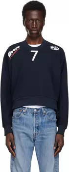 Темно-синяя усаженная толстовка Prototypes