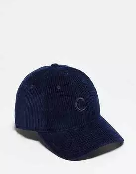 Темно-синяя вельветовая кепка New Era Chicago Cubs 9Twenty