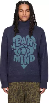 Темно-синяя водолазка с воротником Billionaire Boys Club Heart & Mind