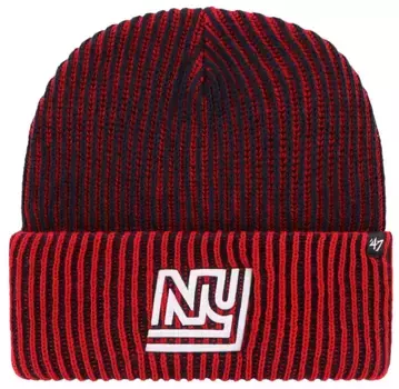 Темно-синяя вязаная шапка мужская New York Giants Cold Snap Throwback '47